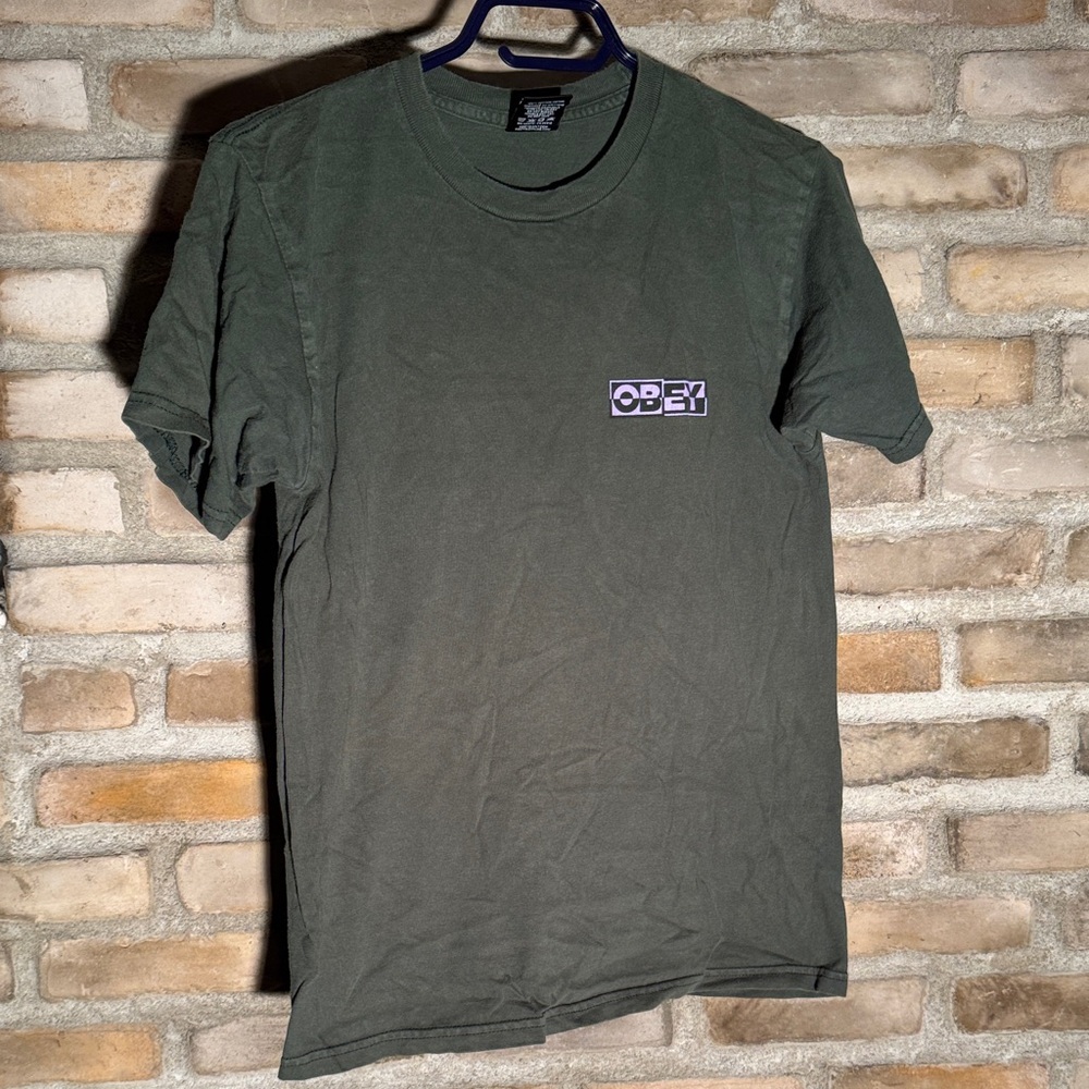 Obey Dark Green Short Sleeve Tee